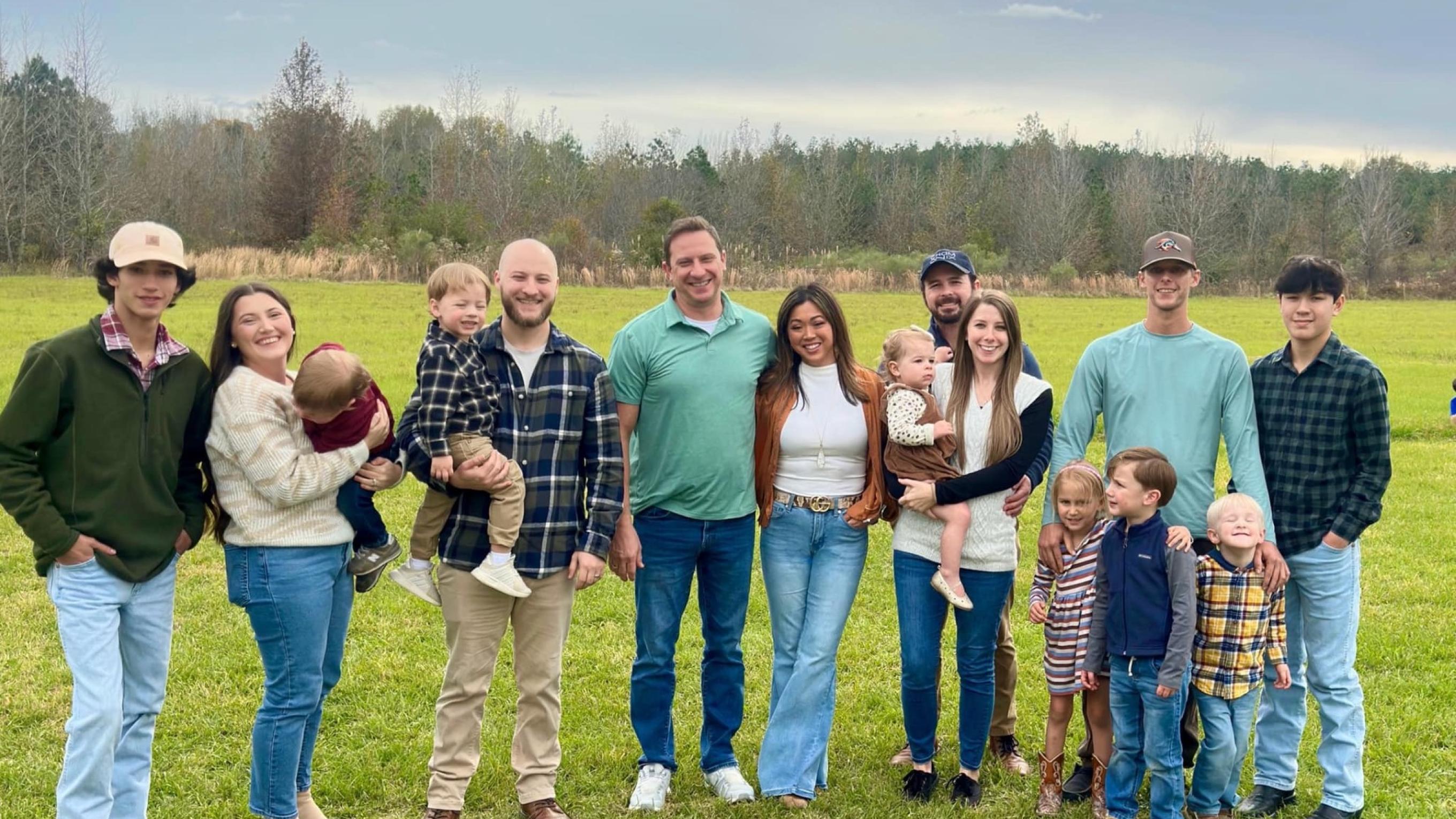 Thomas McKinley with his family