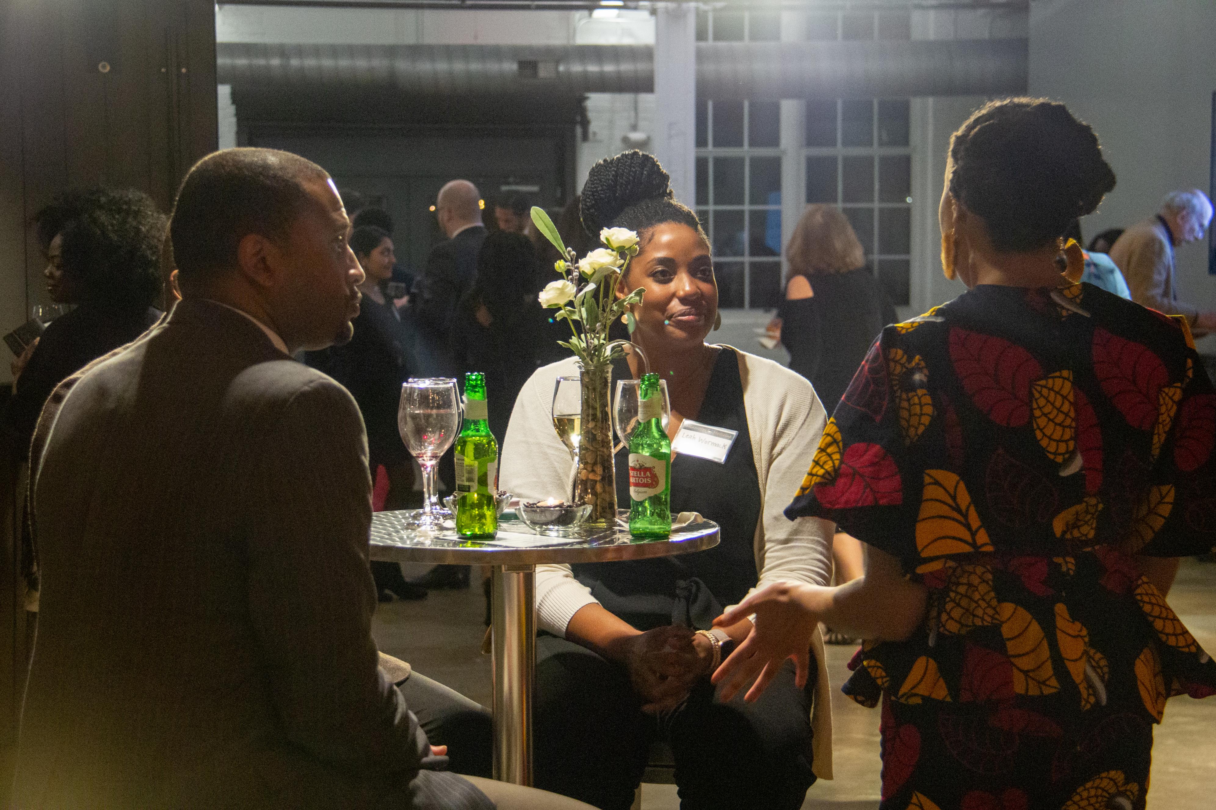SNMA event participants talking