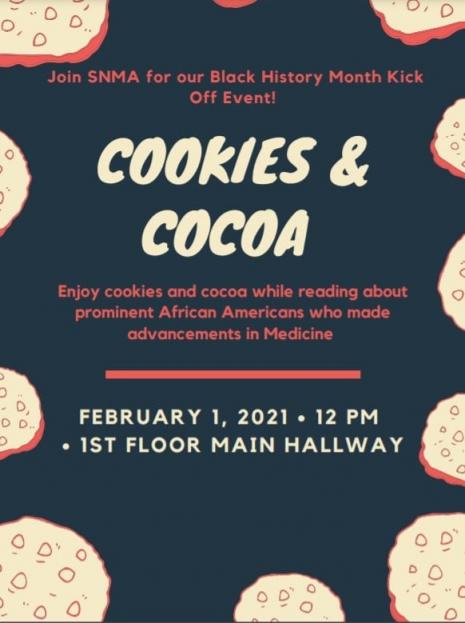 SNMA Cookies and Cocoa Flyer