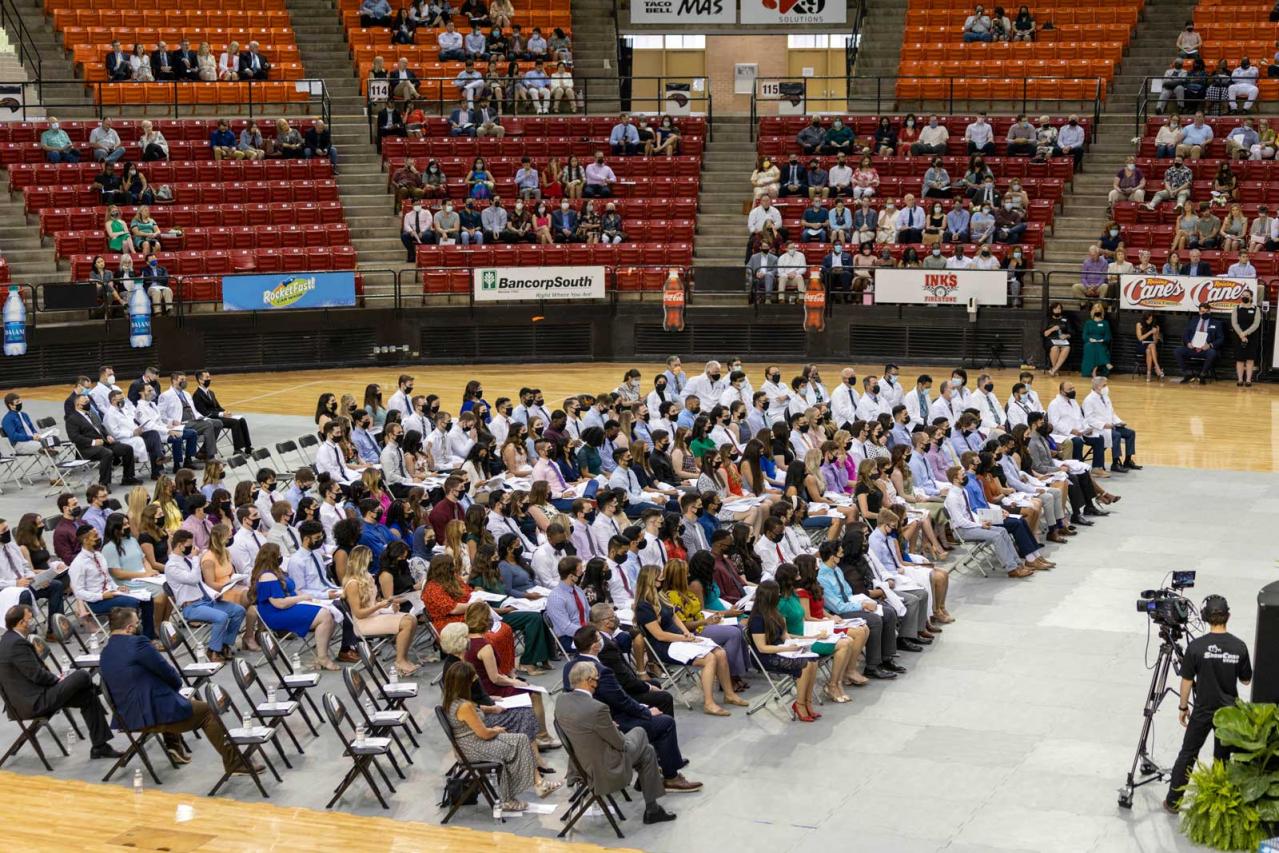 VCOM Louisiana White Coat students Class of 2024