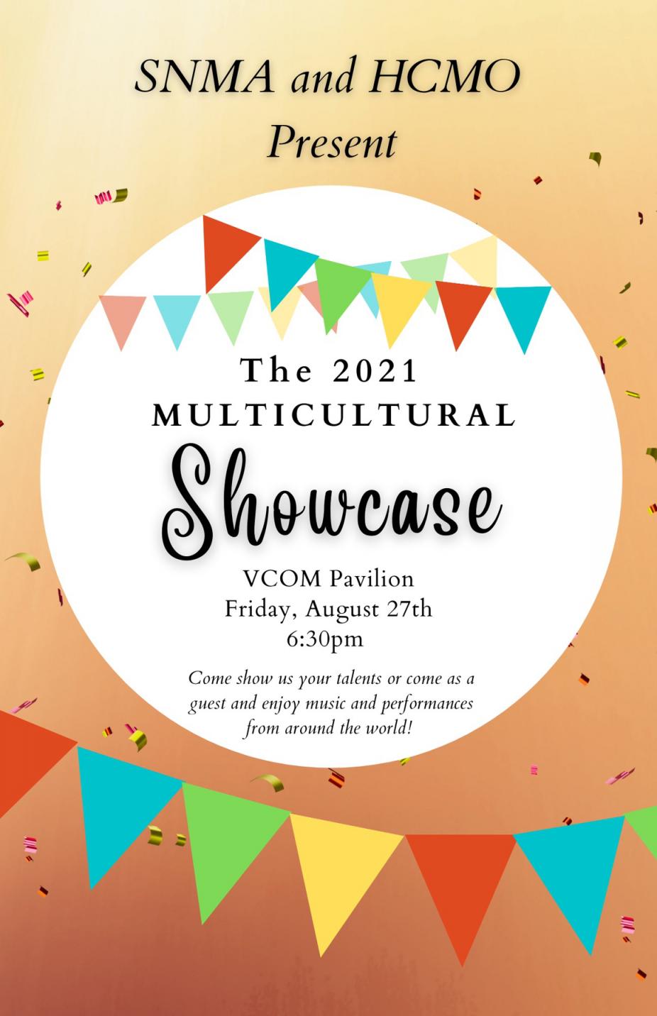 Multicultural Showcase Flyer