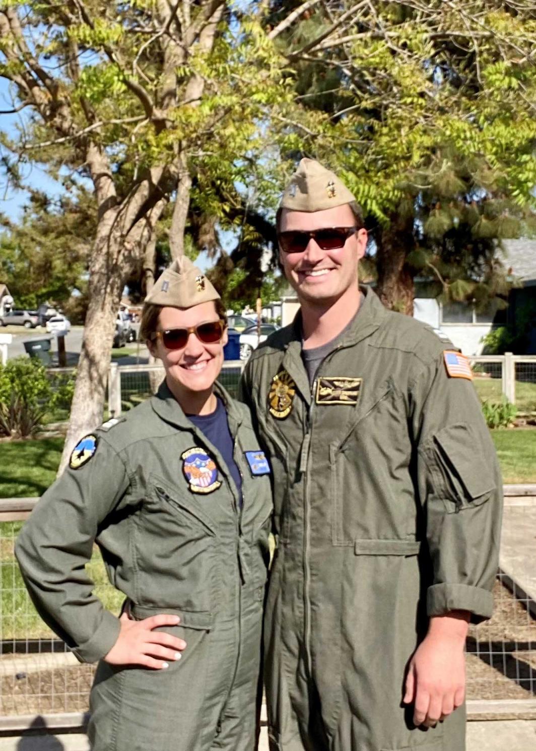 Taylor Rudolph in flight suit