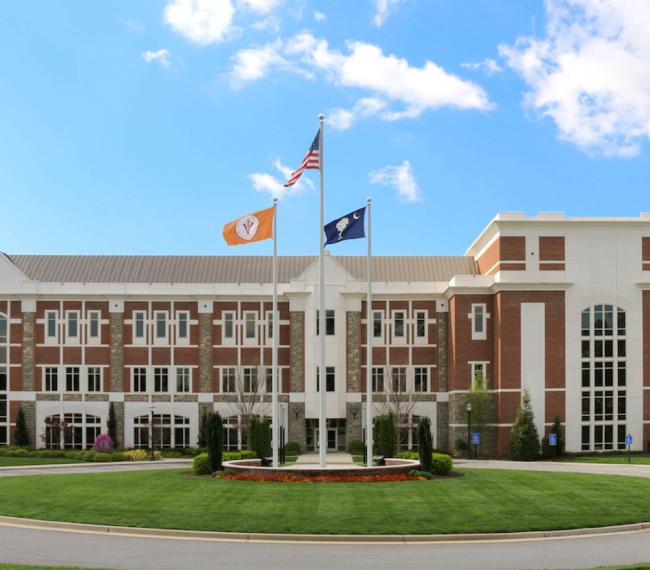 Main building of the Spartanburg campus