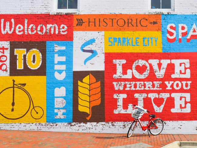 spartanburg love where you live mural