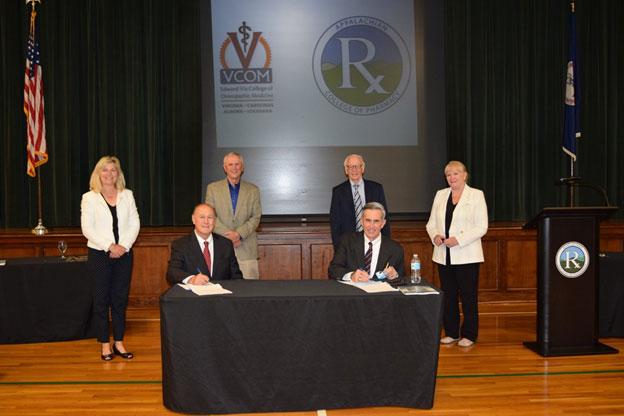 Signing of Agreement - Harvey Peter’s Center Foundation regarding VCOM and the Appalachian College of Pharmacy