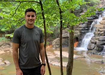 Matthew Gold on a hike