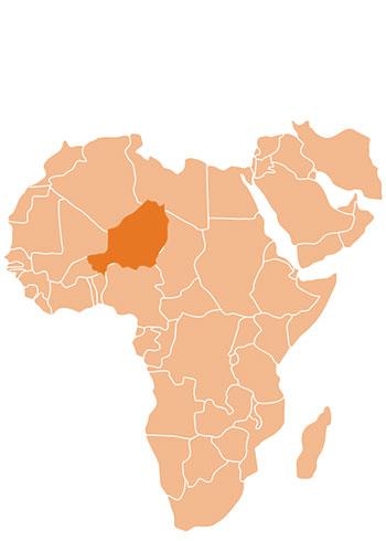 Republic of Niger Map