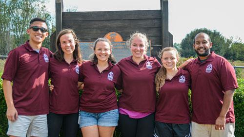 Students at A.T. Still memorial