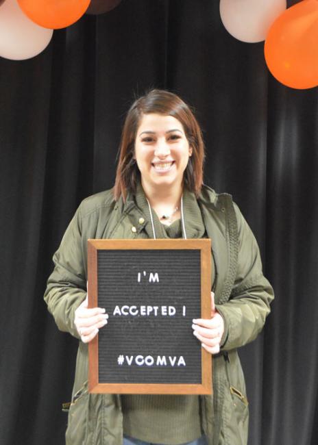 Student at accepted students day