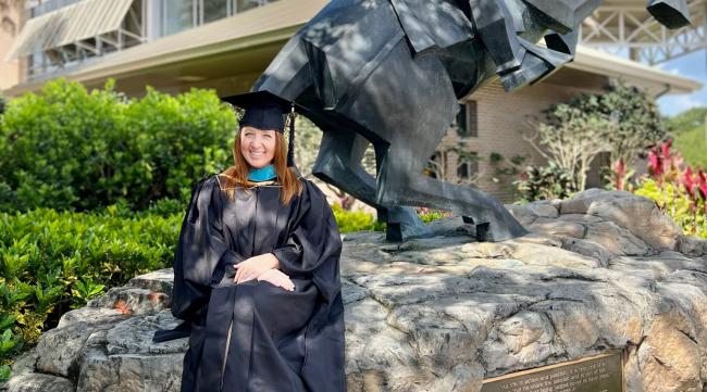 Jennifer Arnold cap and gown