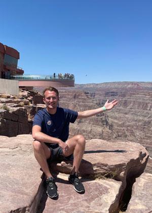 Brody Fogleman on a hike