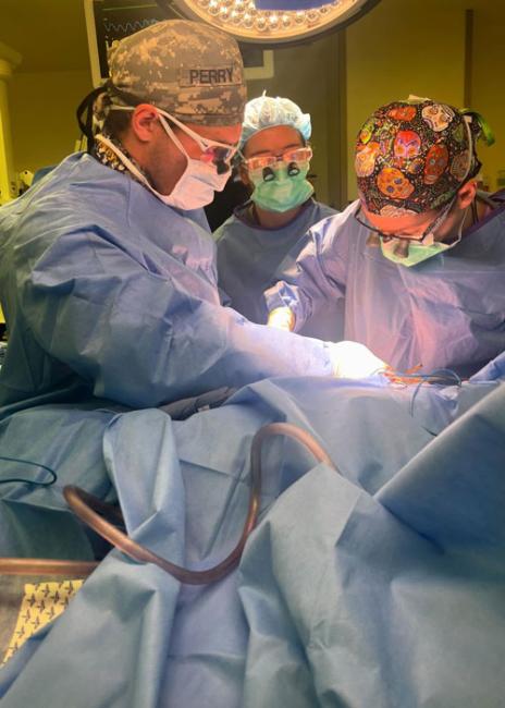 Luke Perry in surgery