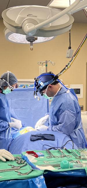 Jacob Taunton, DO in surgery