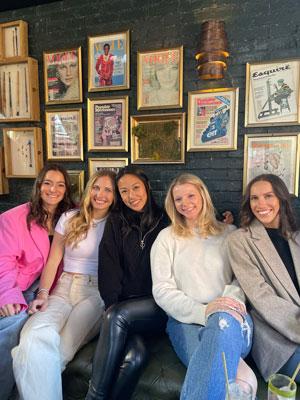 Athena Lee with friends