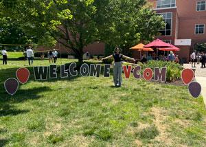 Netra Sivanandan at a VCOM welcome picnic