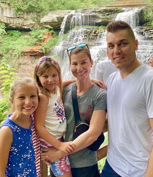 Car Barrick with his family