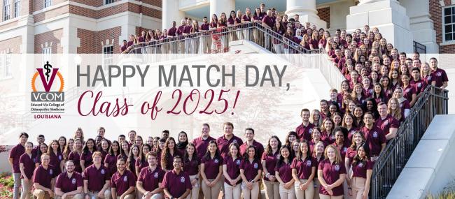 VCOM-Louisiana's Class of 2025 Medical Students on Match Day