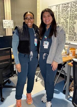 Allison Tran, DO posing with coworker