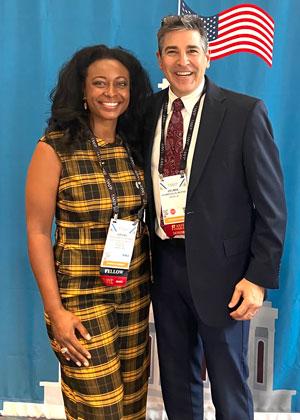Ariana Martin and Dr. Bolin posing for a photo