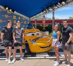 Brennan Medlin and friends on a Disney trip