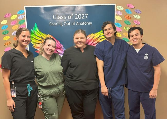 VCOM-Auburn student researchers smiling