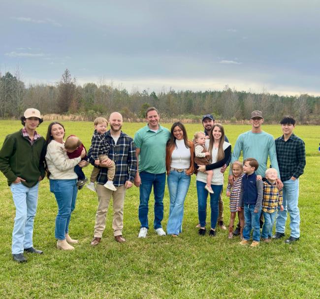 Thomas McKinley with his family