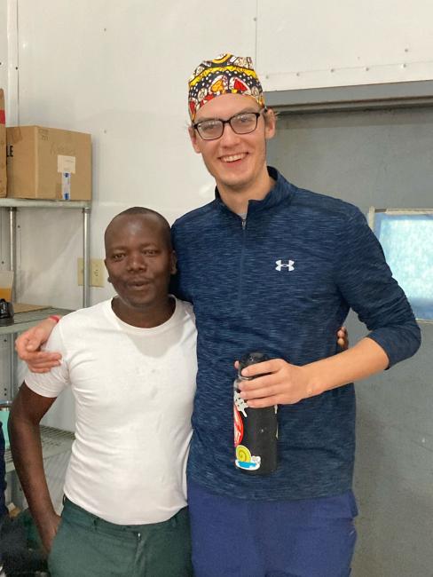 Caleb Van Horn and friend