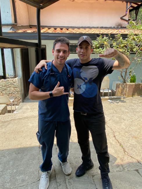 Robert Eysler and friend smiling