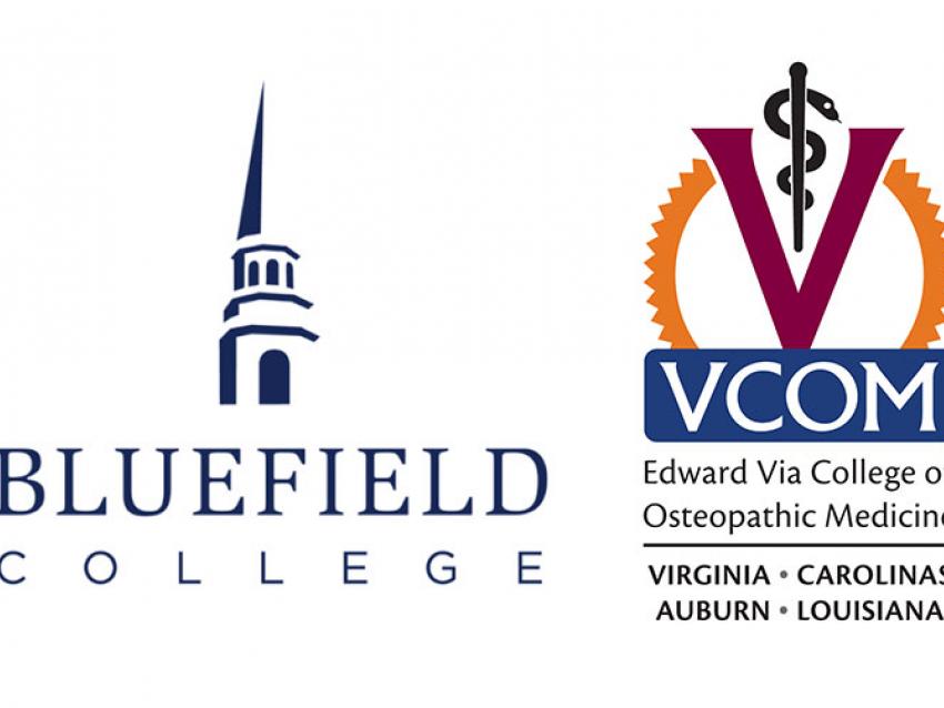 Bluefield College and VCOM logos