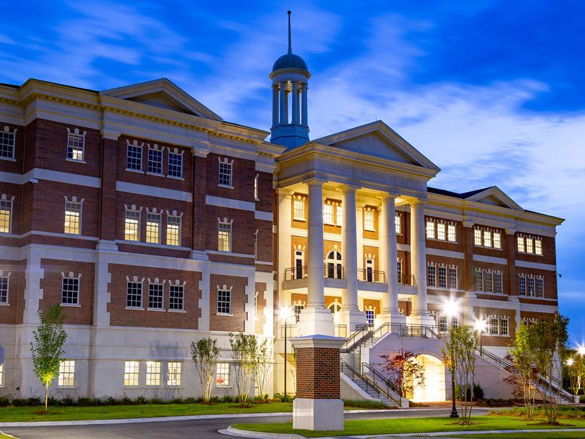 Louisiana Campus Building at Dusk