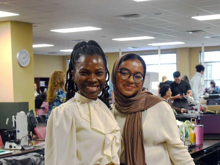 Two MABS students smiling