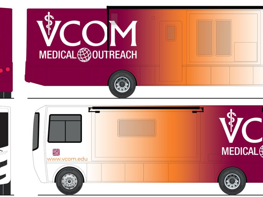 Rendering for graphics on the sides of VCOM's mobile medical unit