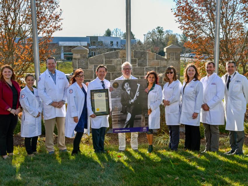 VCOM-Virginia faculty gather to recognize Osteopathic Medicine Month in Virginia