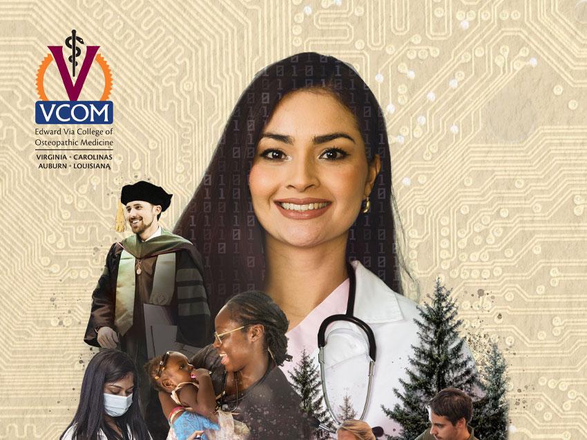 2024 Annual report cover with girl in white coat