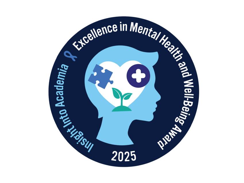 Insight Into Academia magazine’s 2025 Excellence in Mental Health and Well-Being Award logo