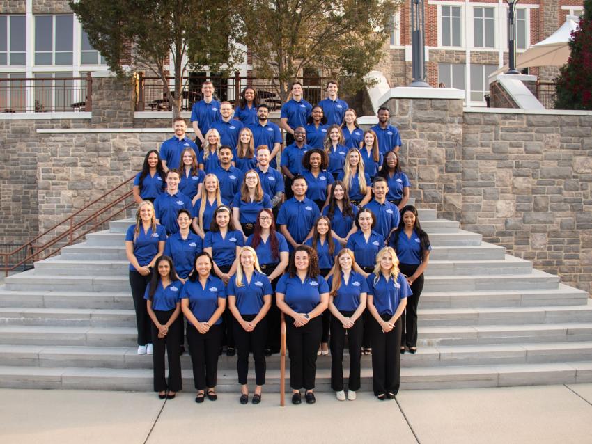 Inaugural class of anesthesiologist assistant students at the VCOM-Carolinas campus