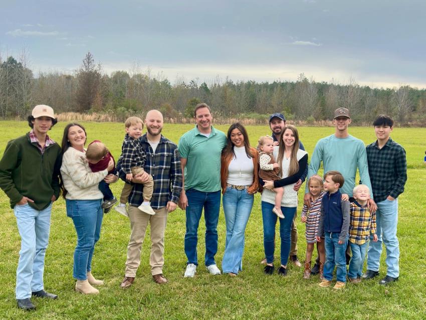 Thomas McKinley with his family
