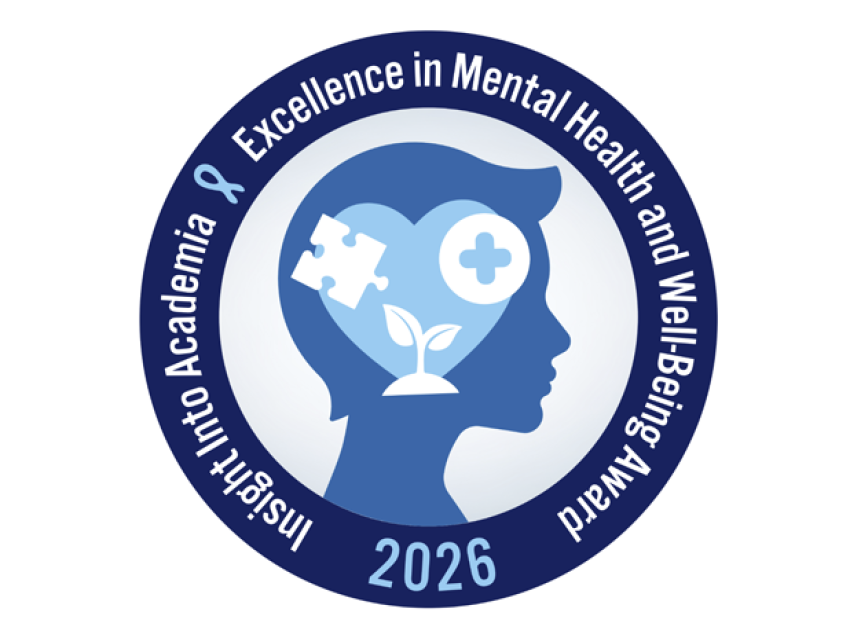 Insight into Academia 2026 award logo. Silhouette of a face