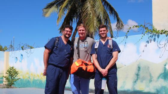 Henry Knox with fellow students on a medical mission trip